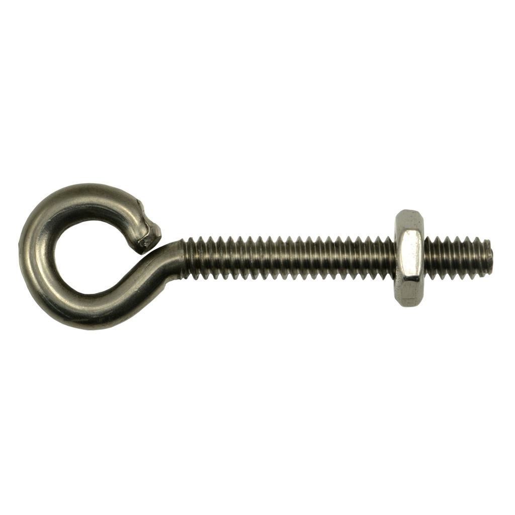 10-24 x 2 Eyebolt w/Nut SS