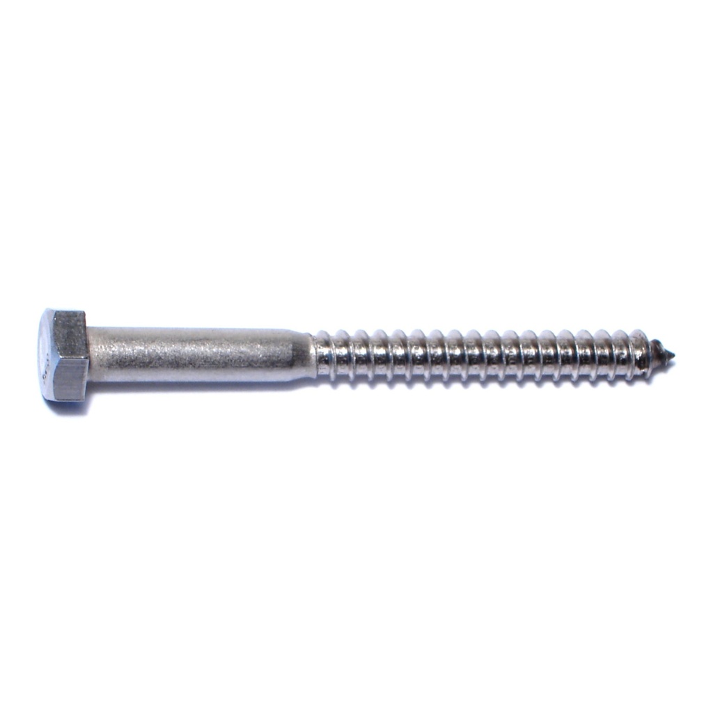 5/16 x 3-1/2 Hex Lag Screw SS