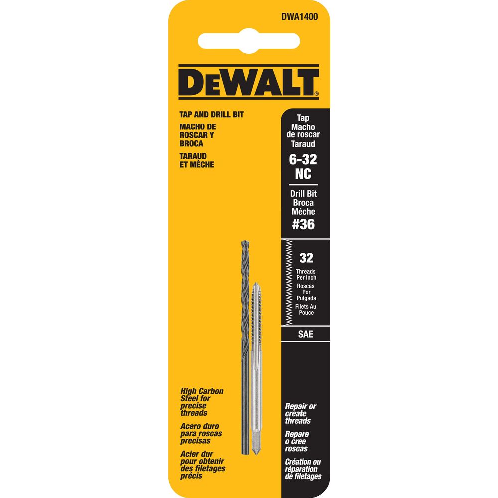 DRILL & TAP SET 6-32NC THRD 2PC