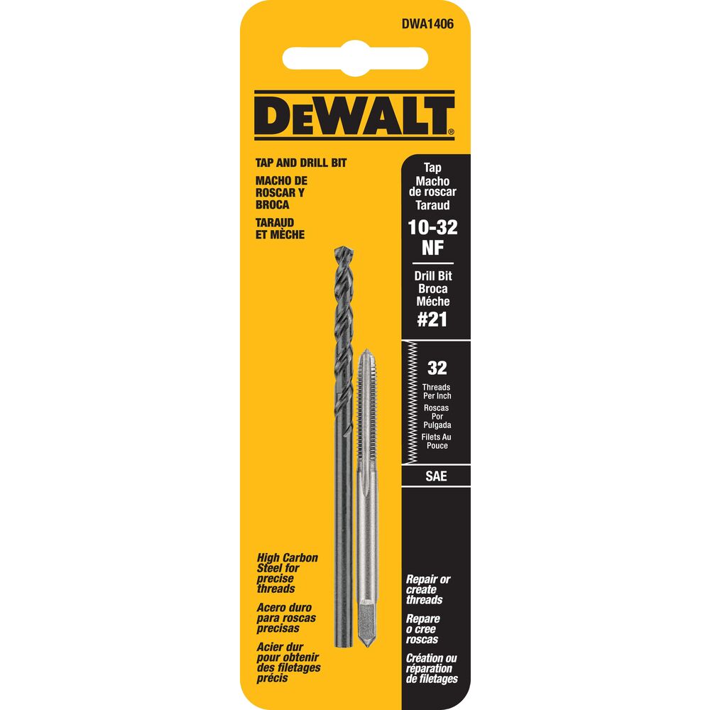 DRILL & TAP SET 10-32NF THRD 2PC