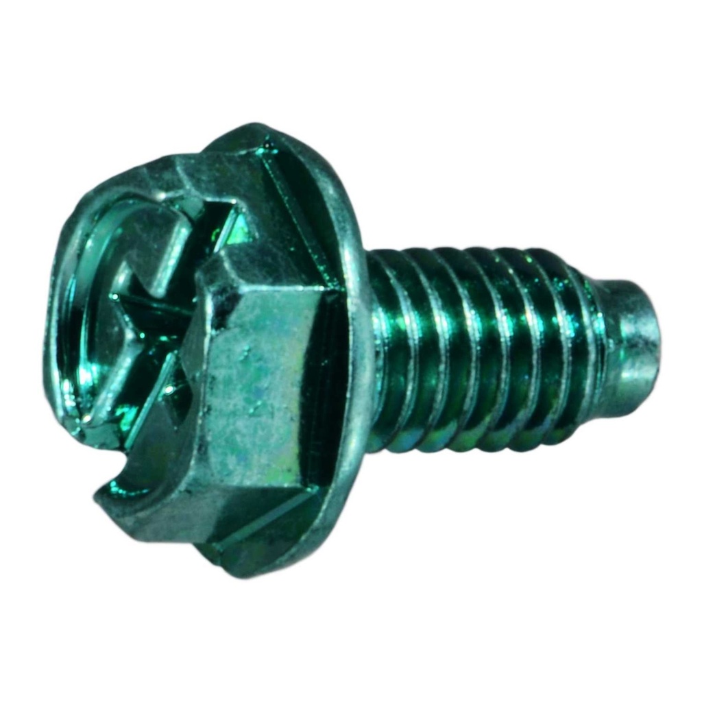 10-32 x 3/8 Hex Grnd Scr Grn