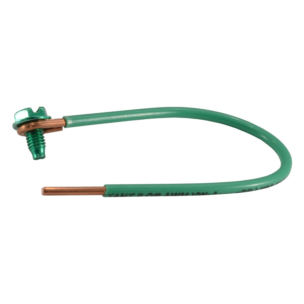 #12 x 6 Grnd Pigtail Sol