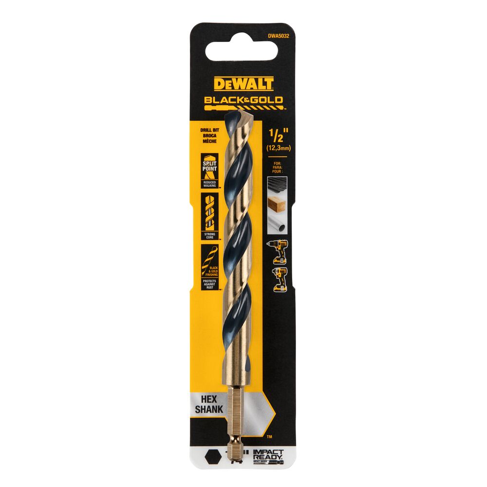 1/2IN BLACK AND GOLD IR DRILL BIT