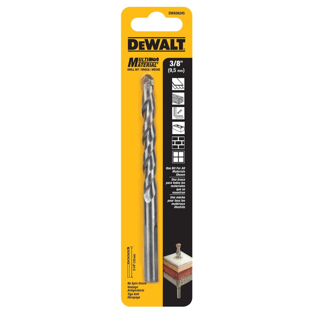 3/8IN x 5.25IN MULTI MATERIAL DRILL BIT