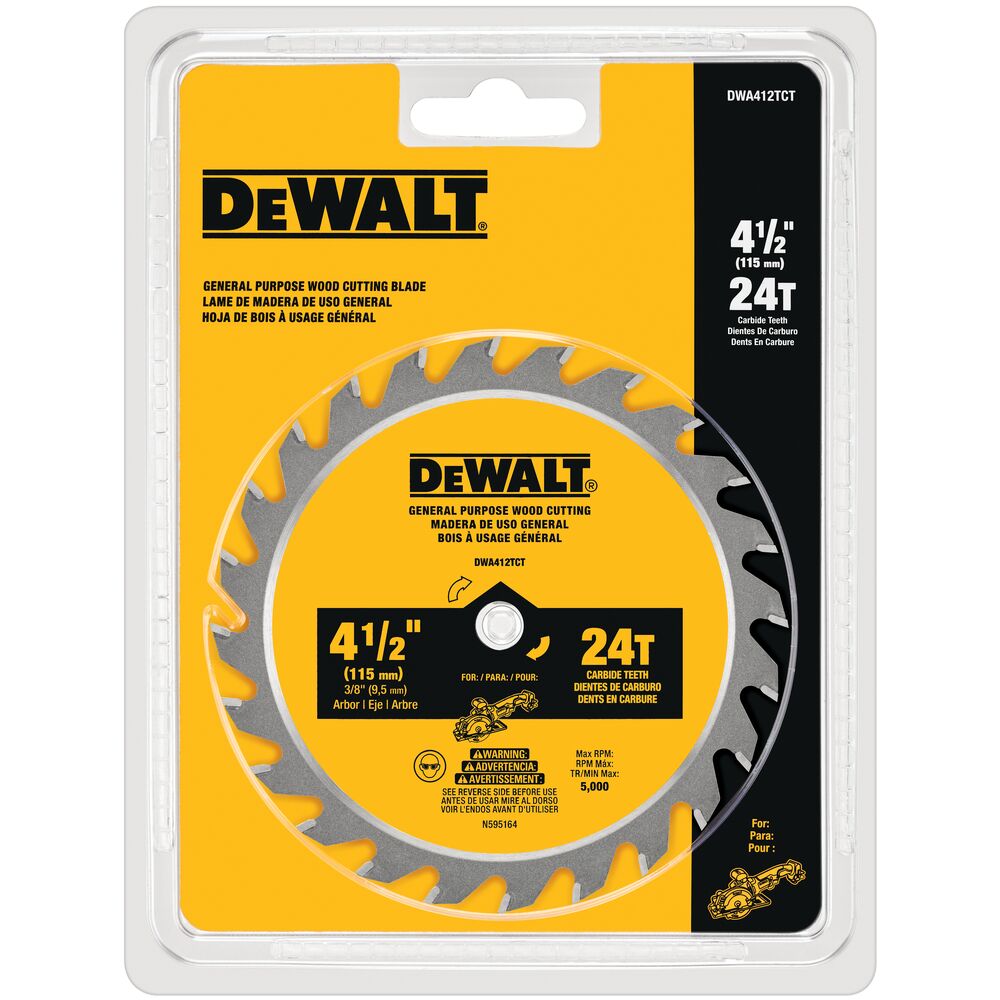 [DWA412TCT] 4-1/2 IN Circular Saw Blade