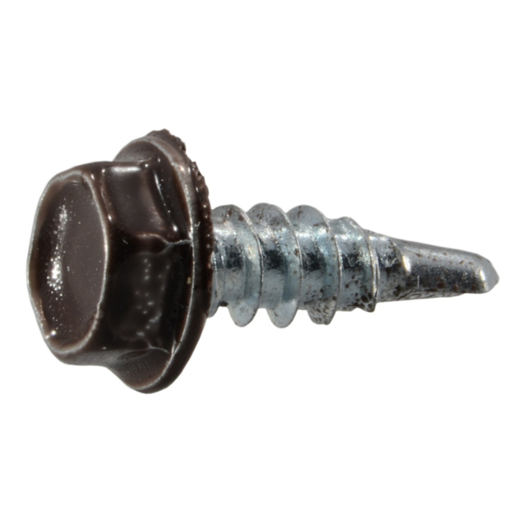 8 x 1/2 Brown Gutr Scr SDS Brn