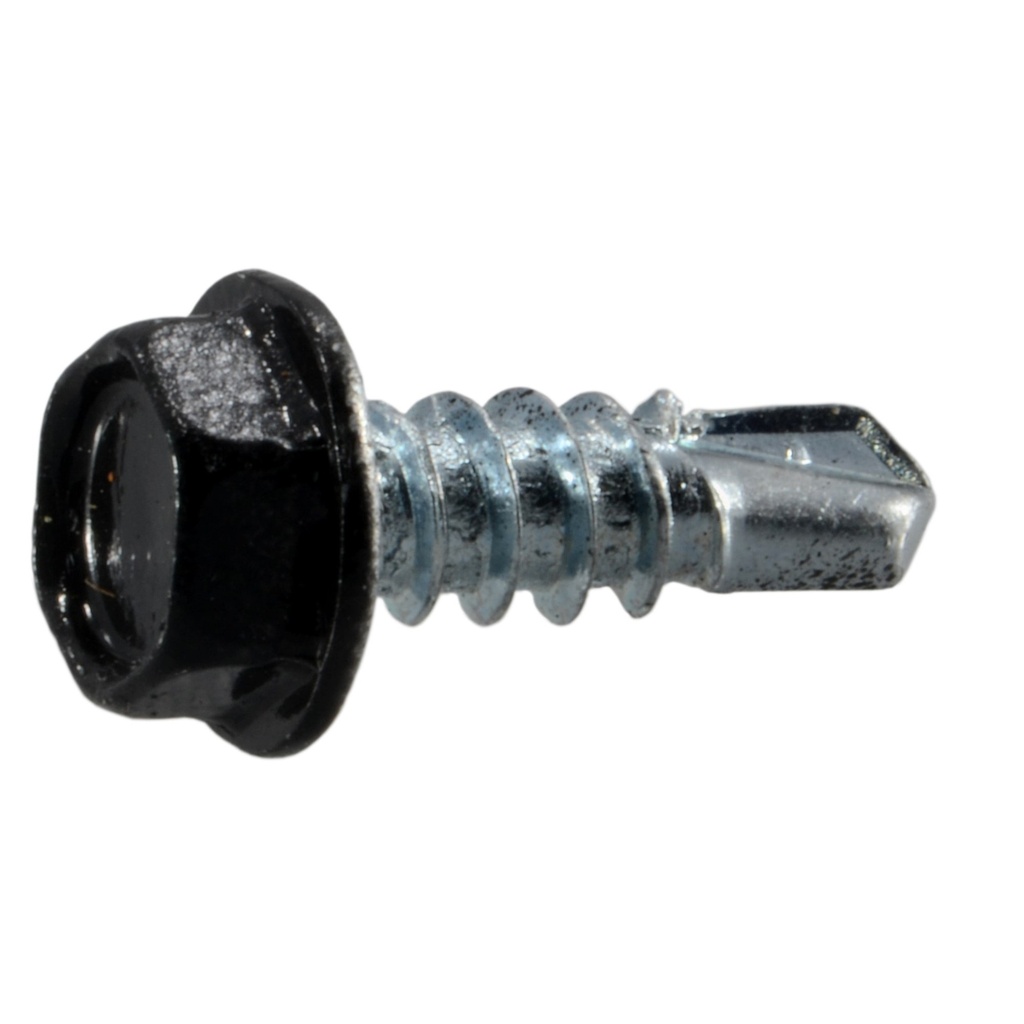 8 x 1/2 Black Gutr Scr SDS Blk