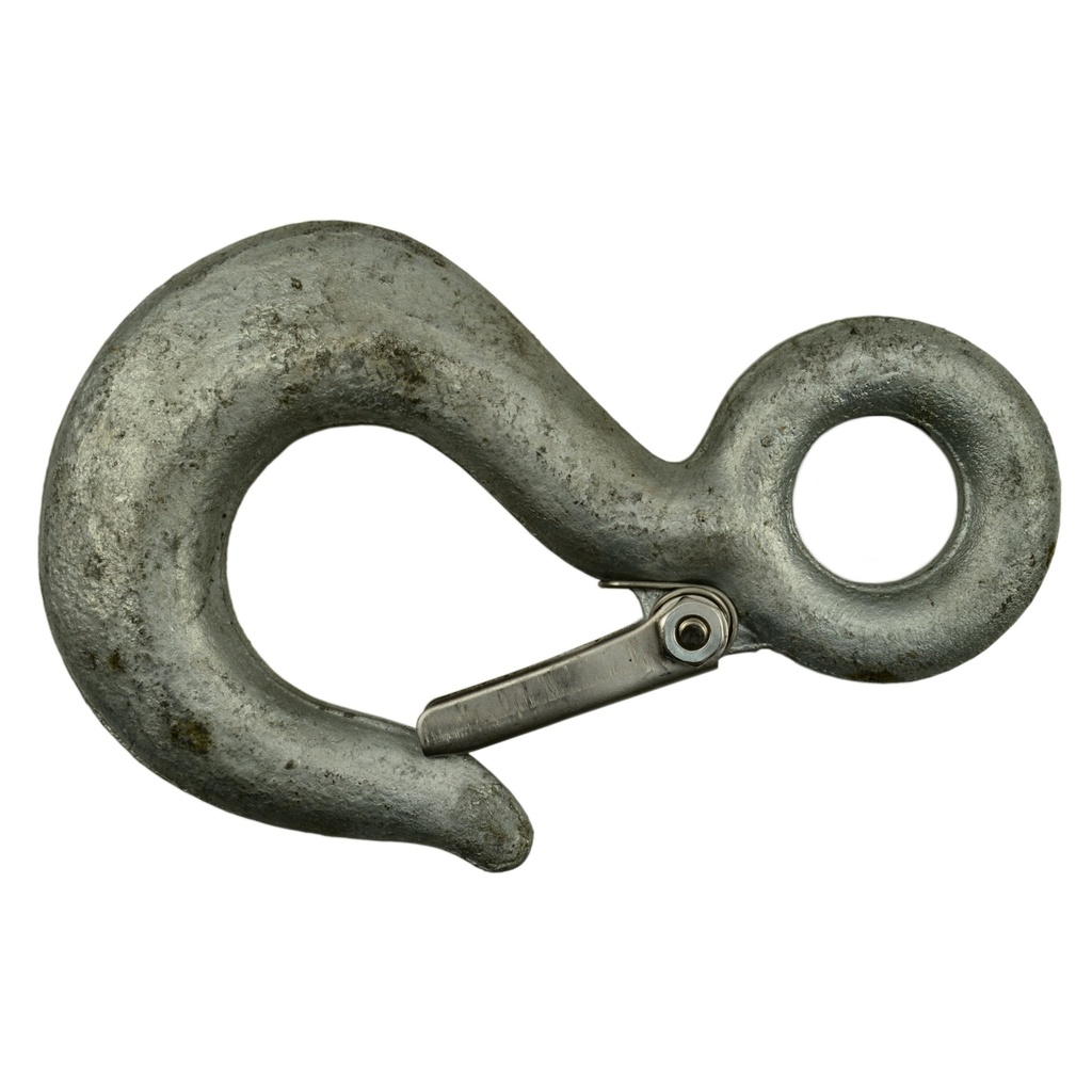 1 Ton Sfty Hook Ey Zn
