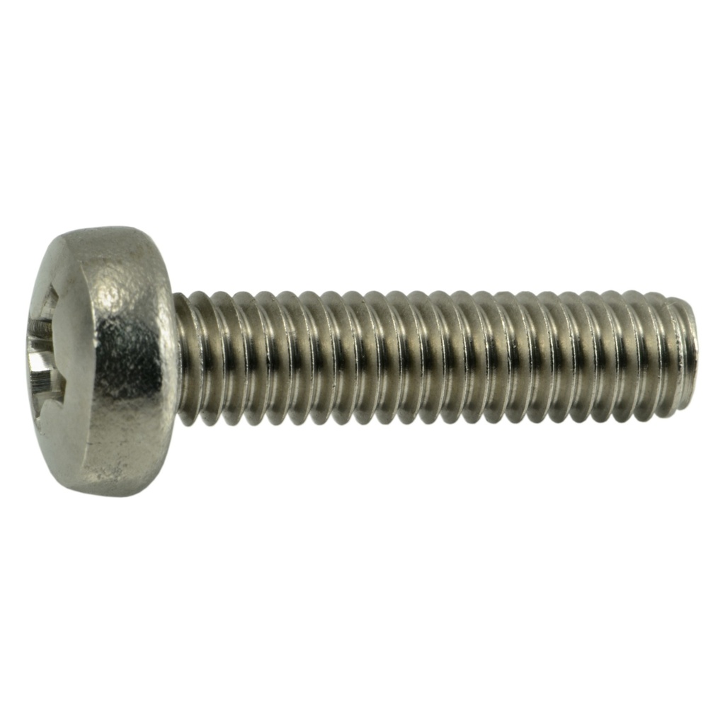6mm-1.0 x 25mm Phil Pan MS SS