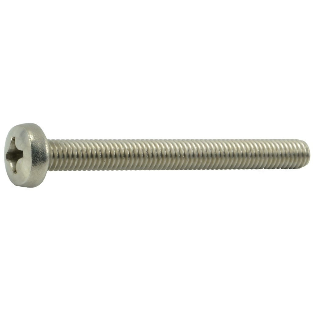 6mm-1.0 x 60mm Phil Pan MS SS