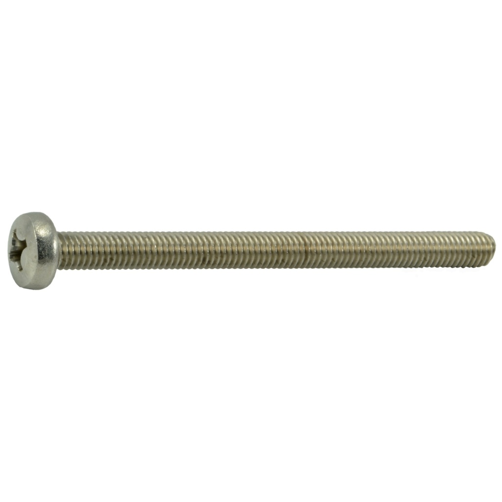 6mm-1.0 x 80mm Phil Pan MS SS