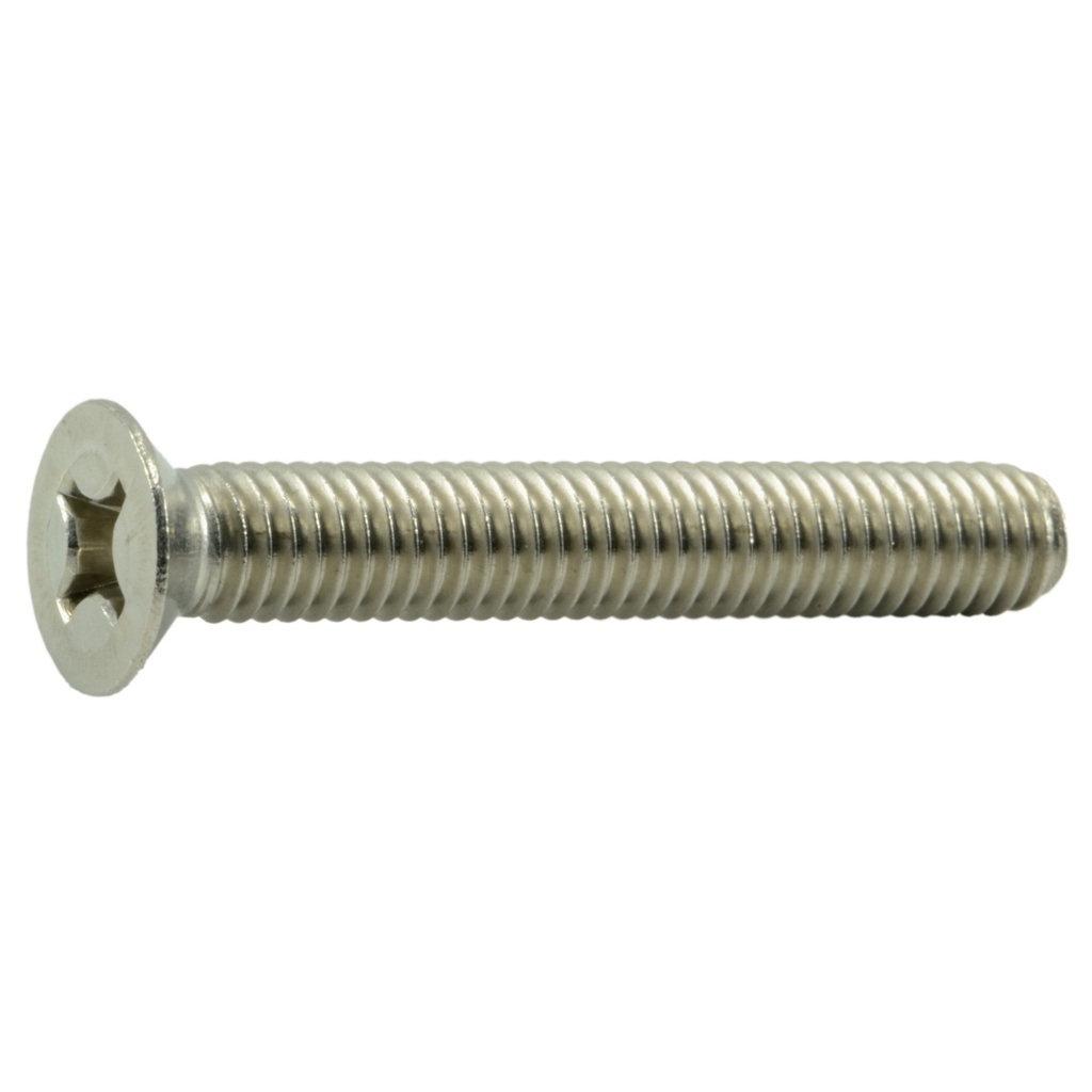 6mm-1.0 x 40mm Phil Flat MS SS
