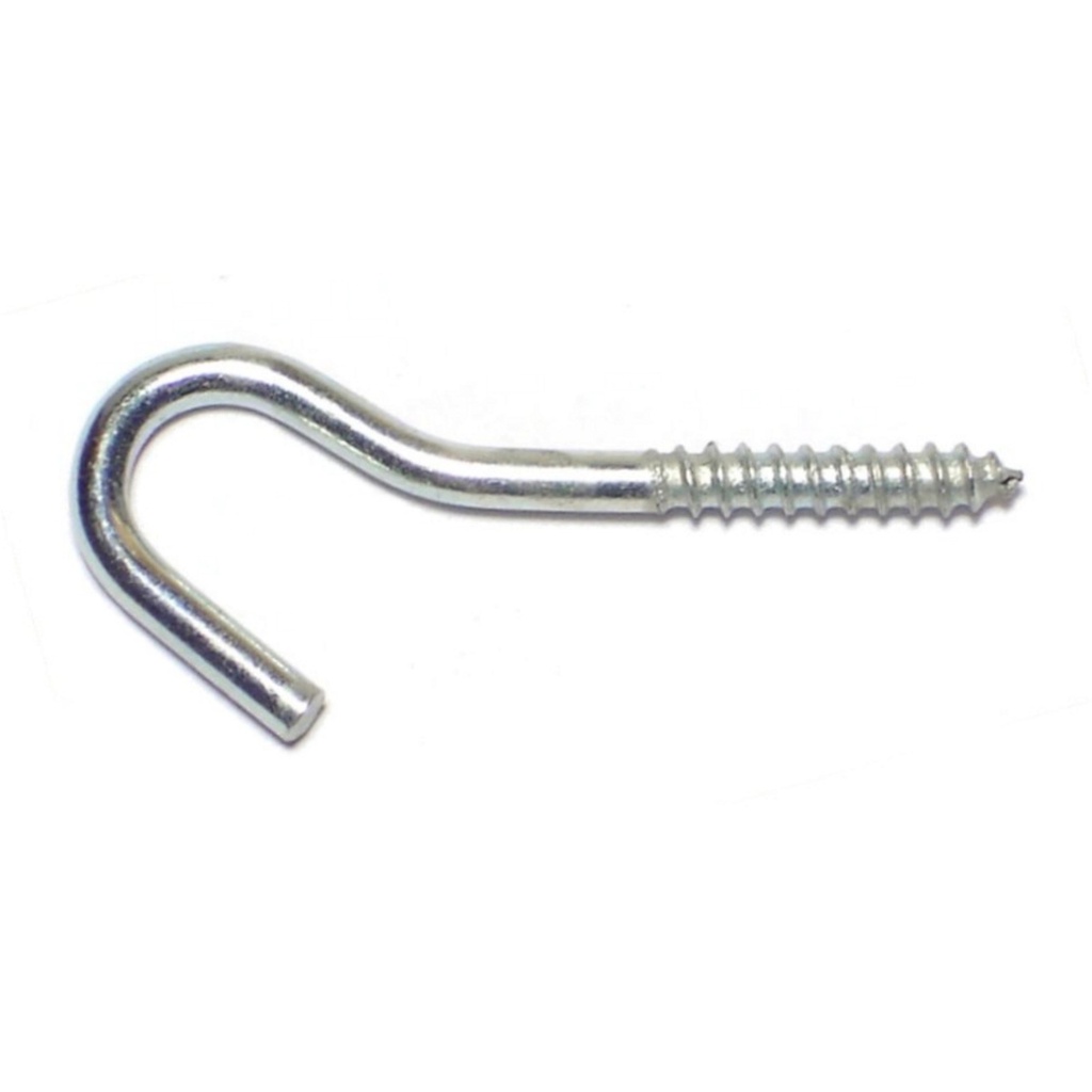 2 x 1-1/4 Screw Hook Zinc