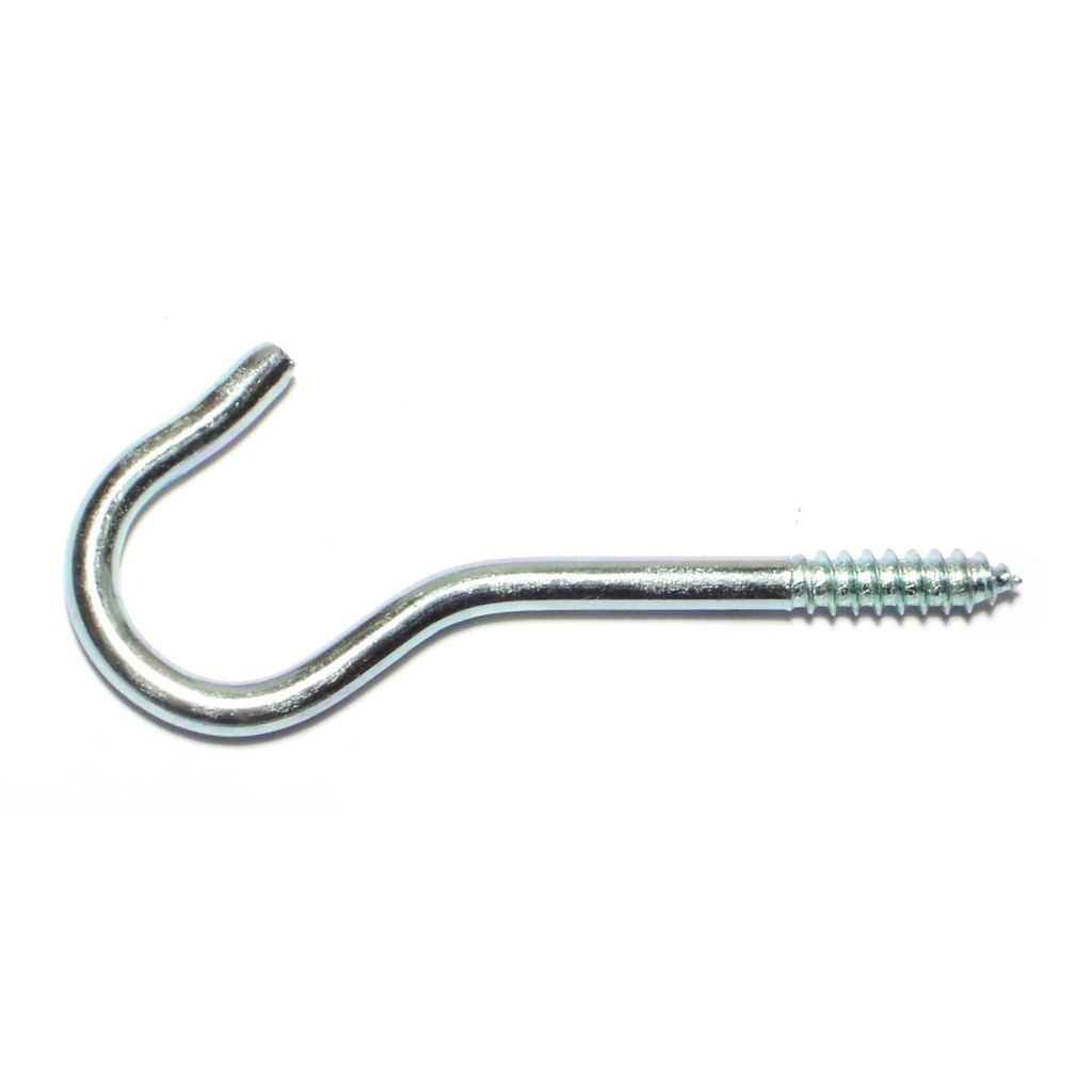 12 x 3-3/8 Screw Hook Zinc