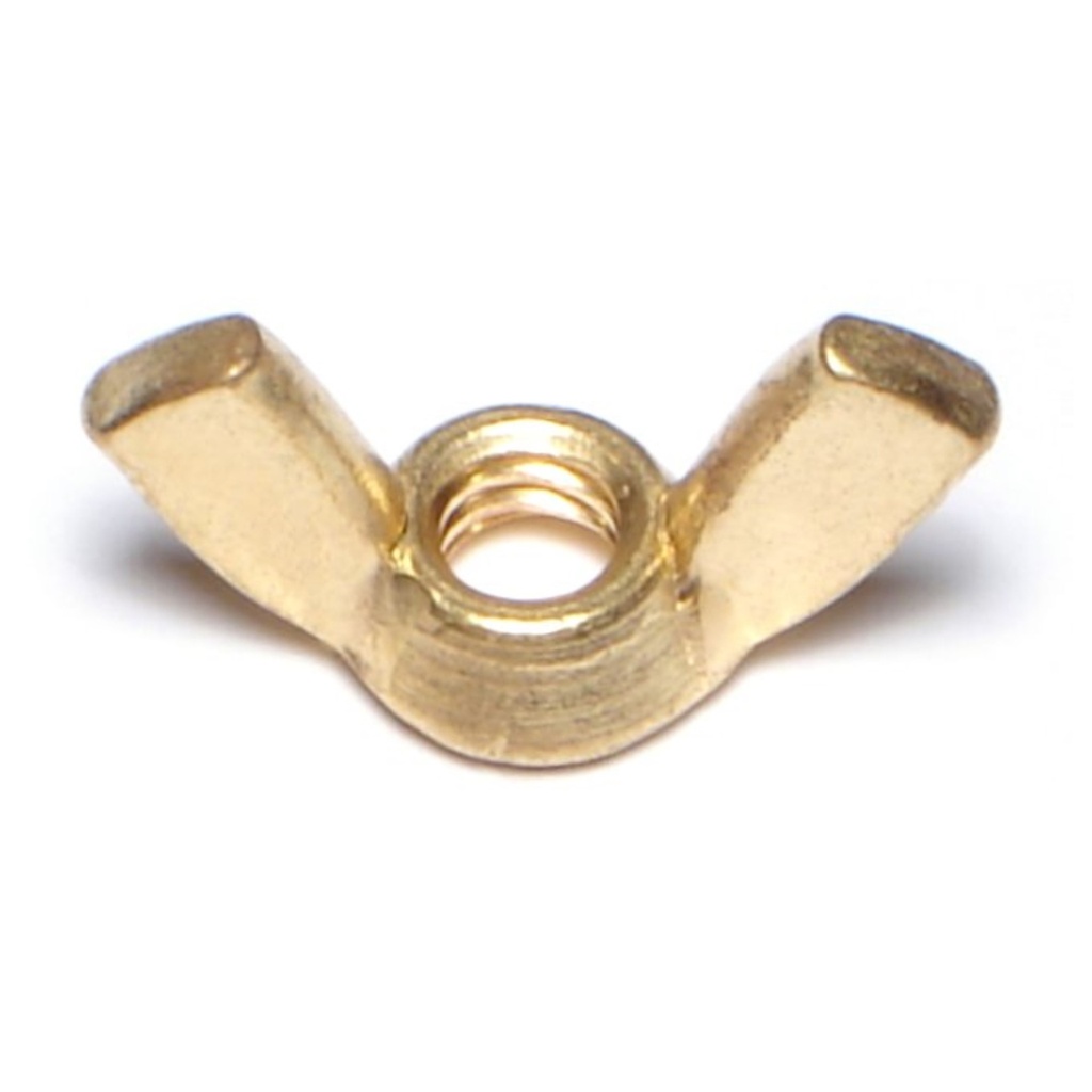 1/4-20 Wing Nut Brass
