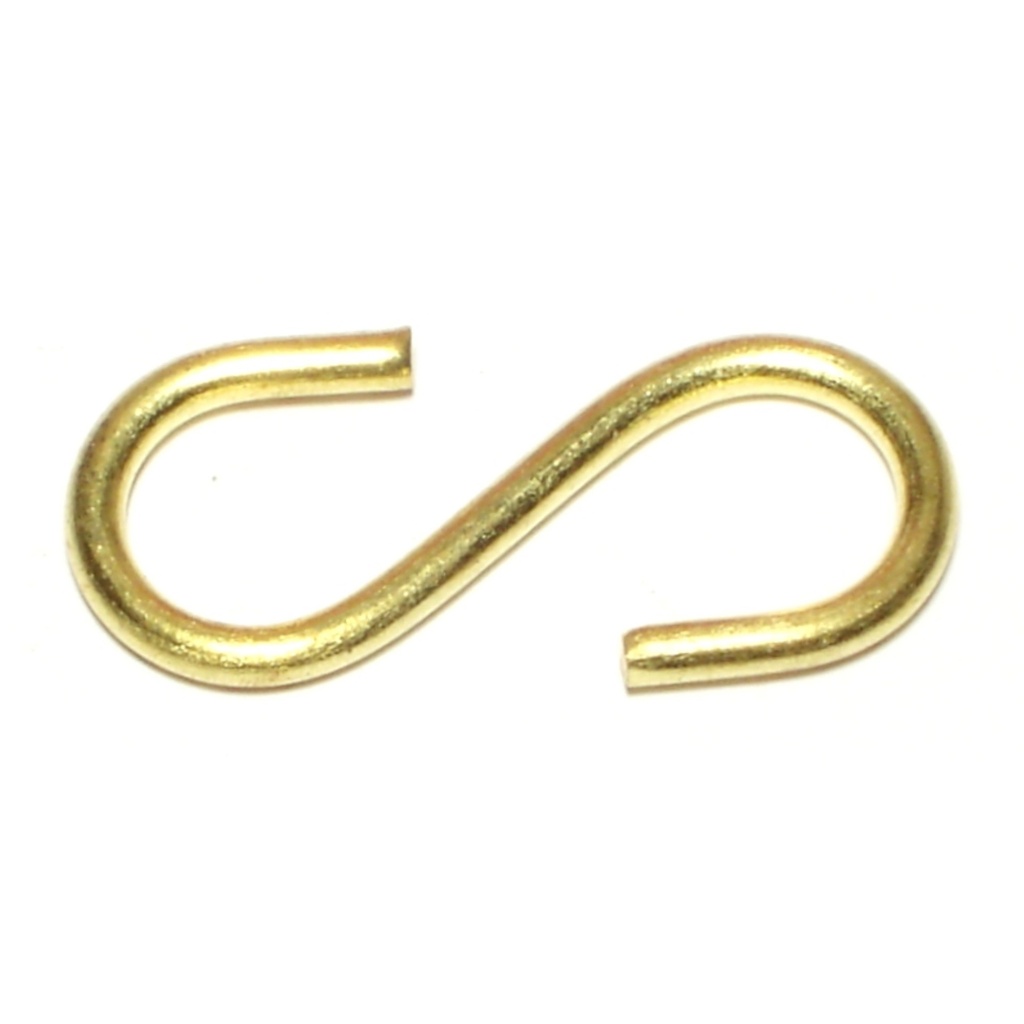 1-5/8 S Hook Brass