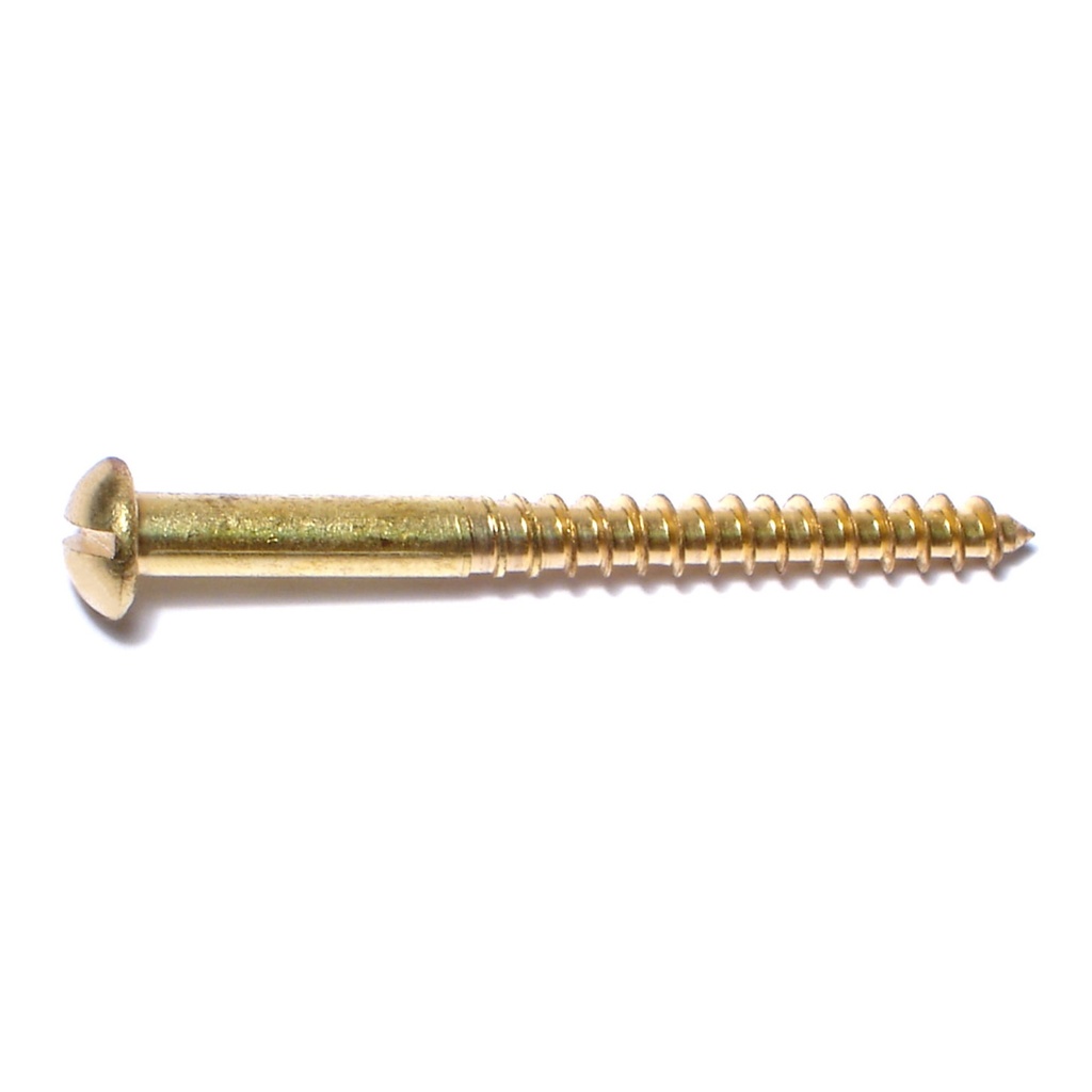12 x 2-1/2 Sl Rd Wood Sc Br