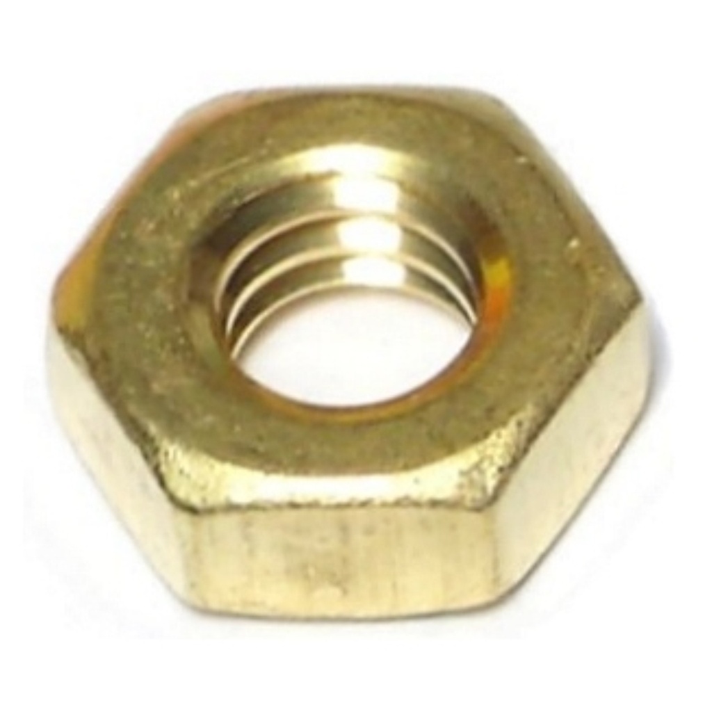 1/4-20 Hex Nut Brass