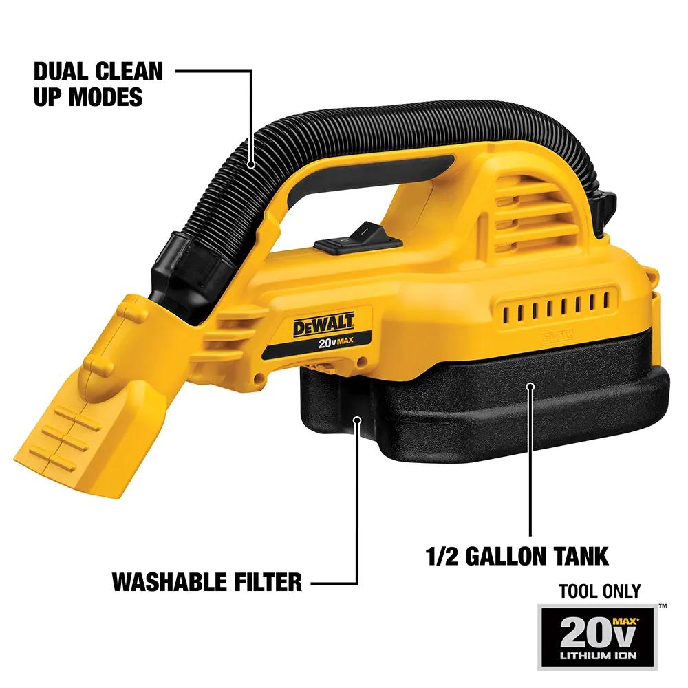 20V MAX CRDLS 1/2 GAL VAC BARE