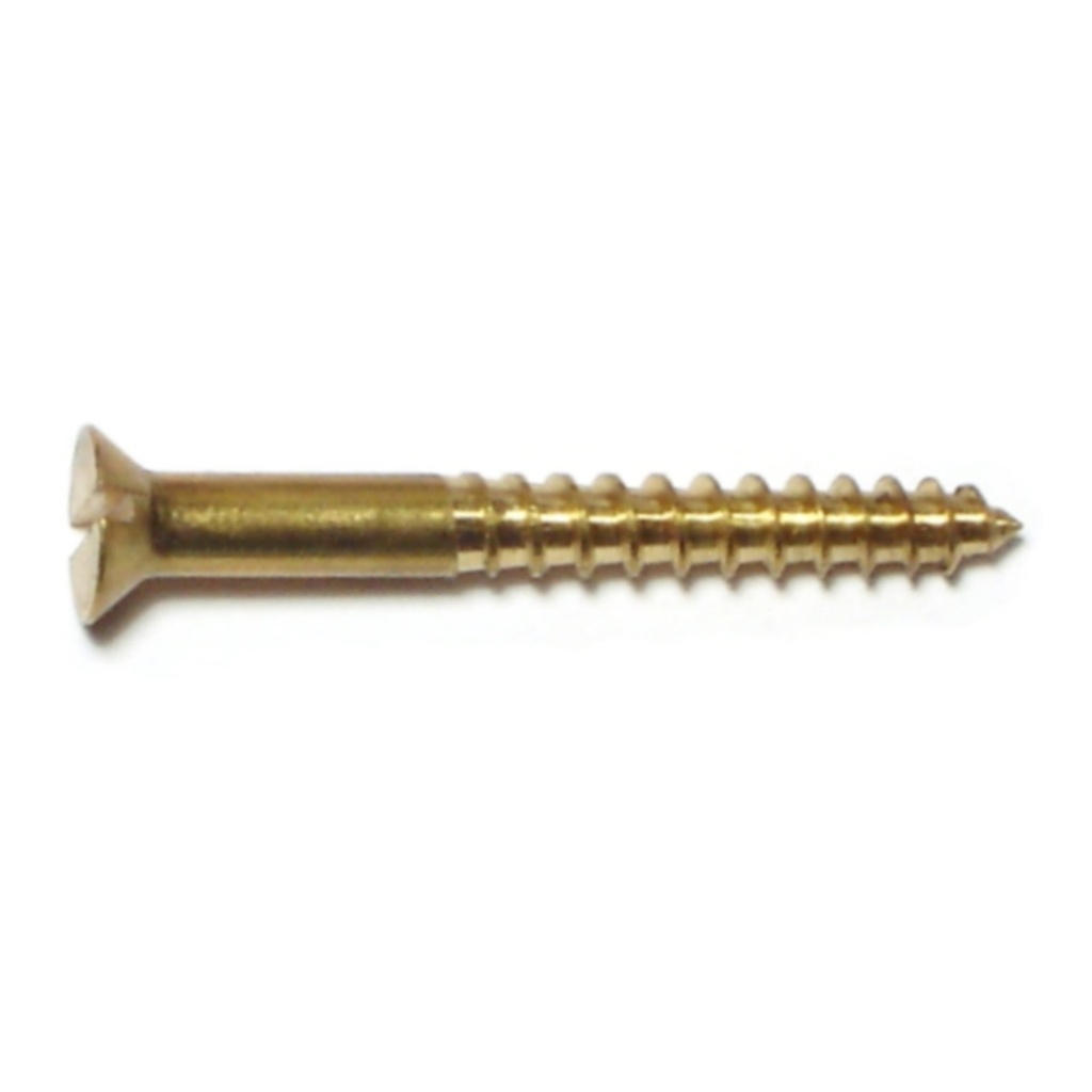 8 x 1-1/2 Sl Fl Wood Sc Br