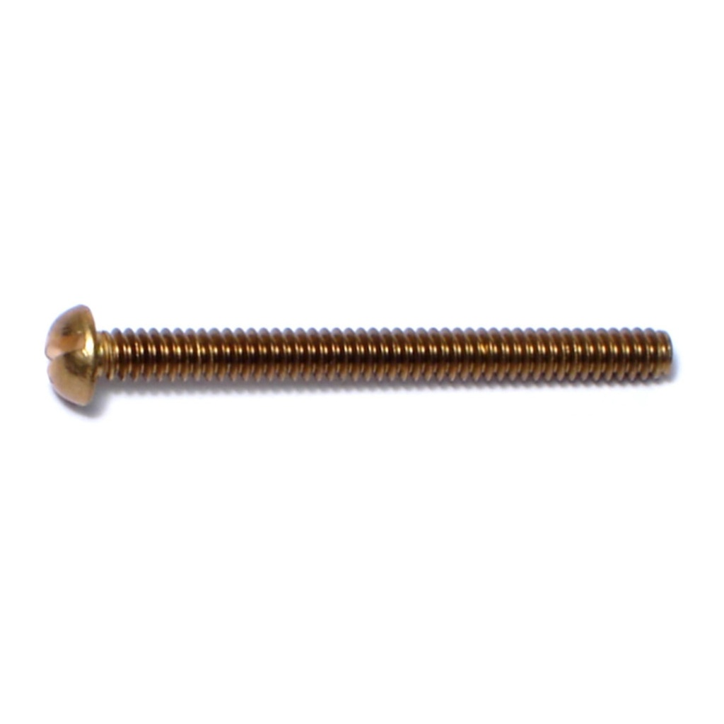 6-32 x 1-1/2 Sl Rd Mach Sc Br