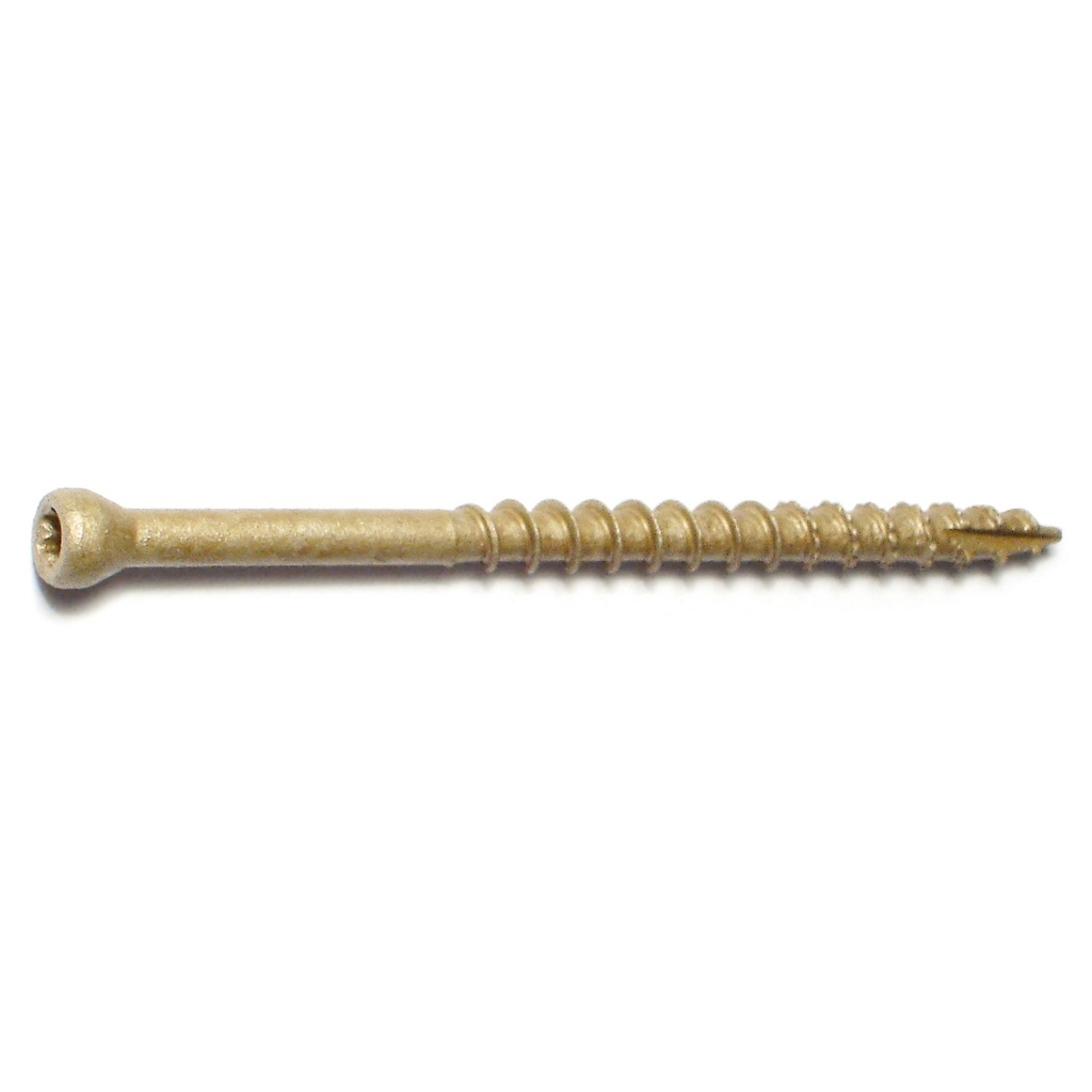 8 x 2-1/2Trim Scrw Tan 1#