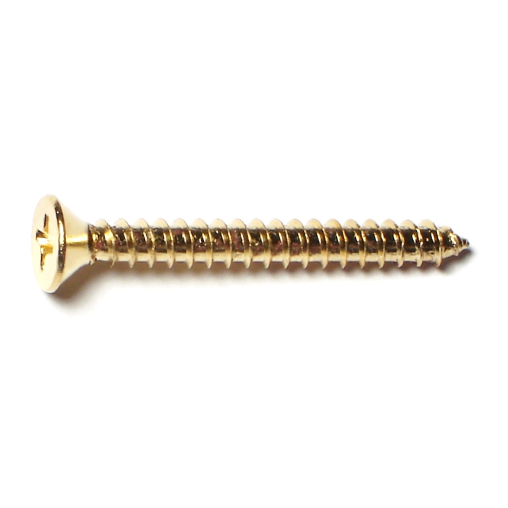 8 x 1-1/2 Ph Fl SMS Brass