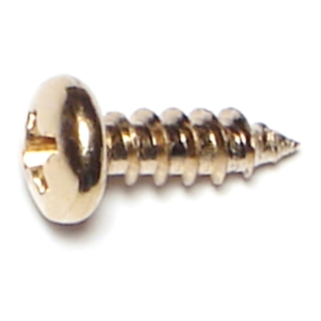 8 x 1/2 Ph Pan SMS Brass