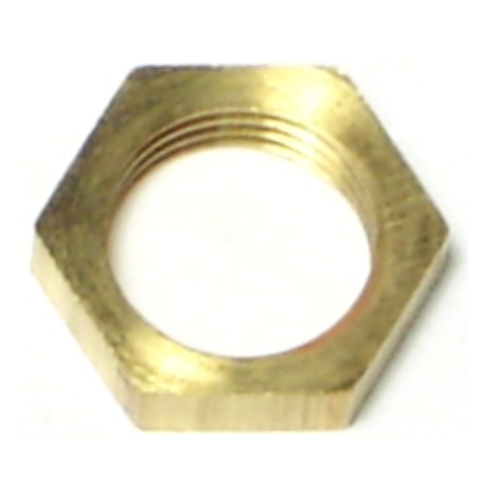 1/8IP x 1/2 Hex Locknut Br