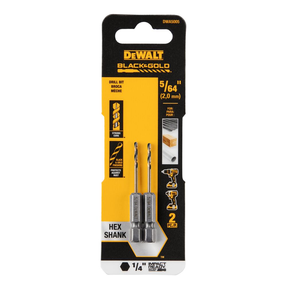 [DWA5005] 5/64 BLACK AND GOLD IR DRILL BIT