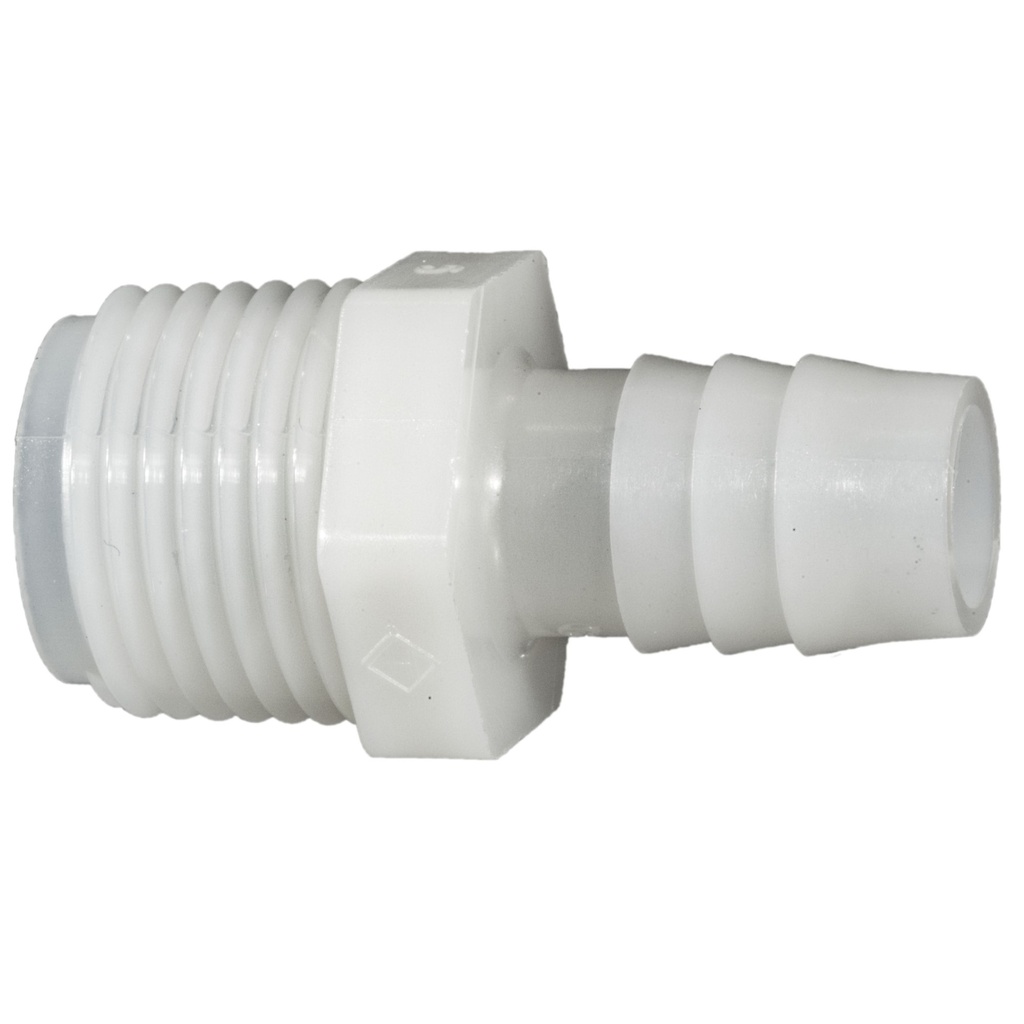 1/2 x 1/2PT Nylon Hose Barbs