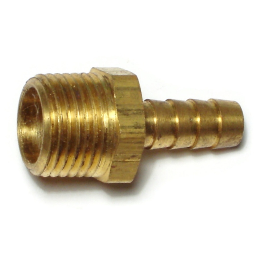 3/8 x 1/2PT Brass Hose Barb