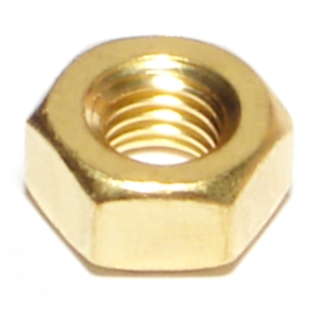 1/4-28 Hex Nut Brass