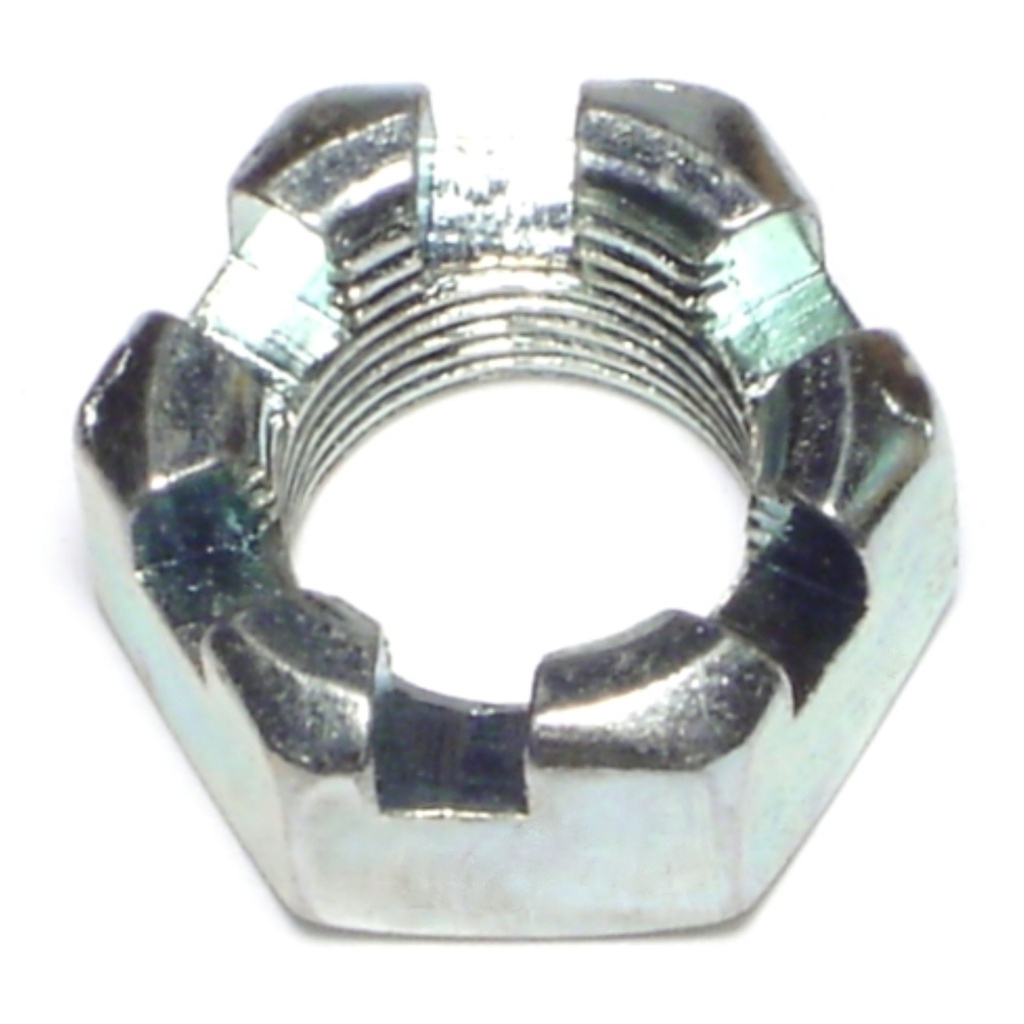 9/16-12 Slotted Hex Nut