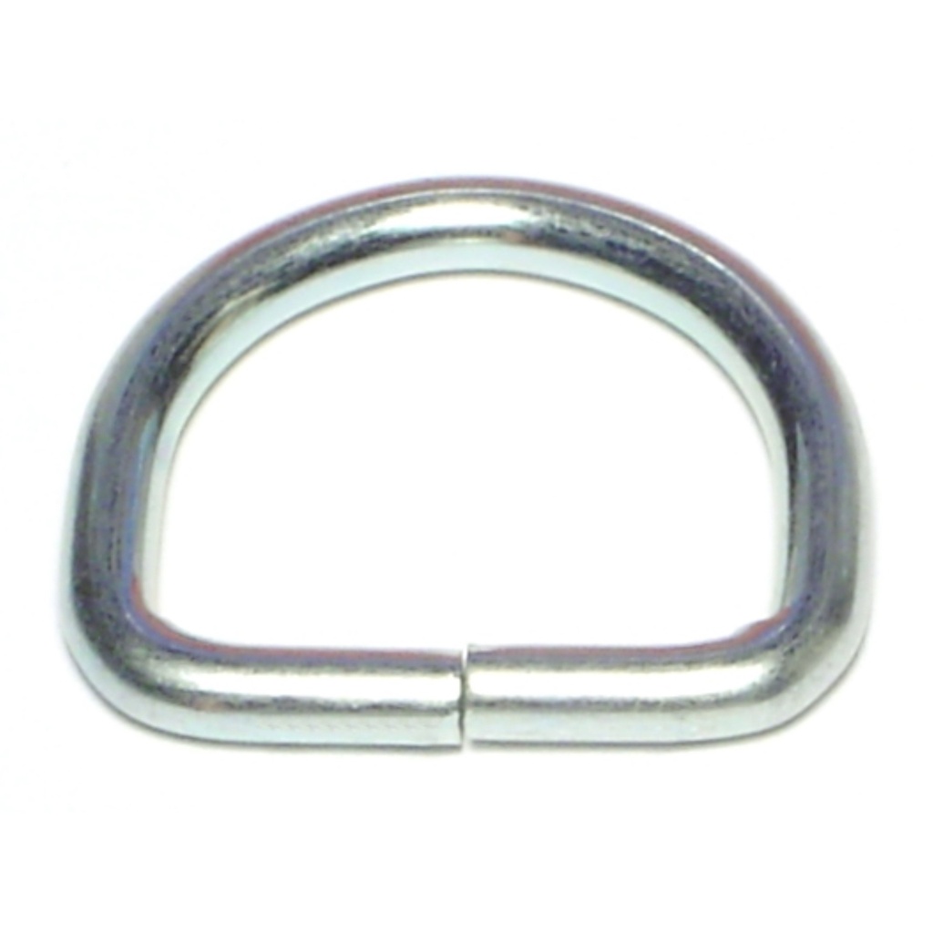 1-1/8" D Ring Zinc