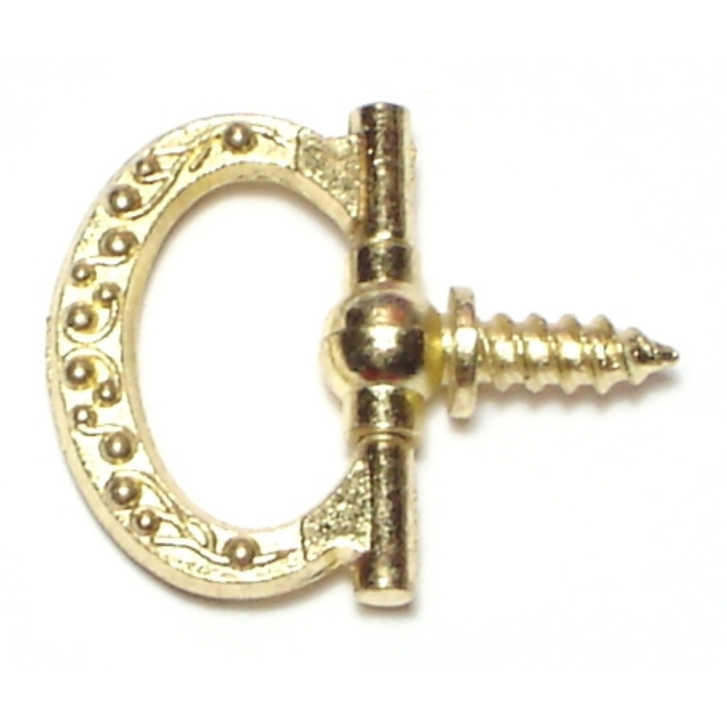 15/16 Brass Floral Ring Hang
