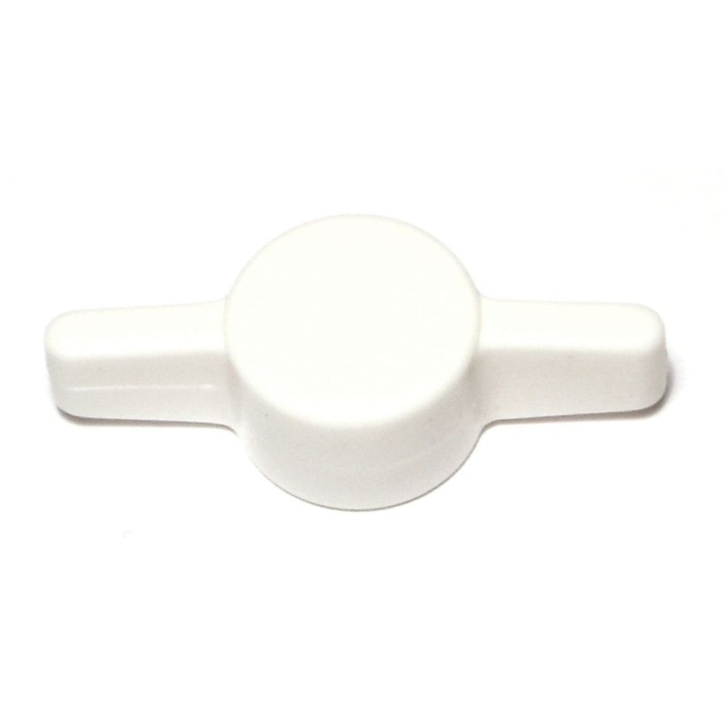 3/8 White Tee Thumb Knob