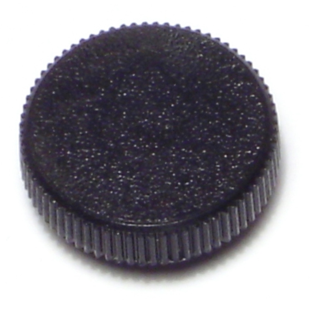 1/4 Black Round Thumb Knob