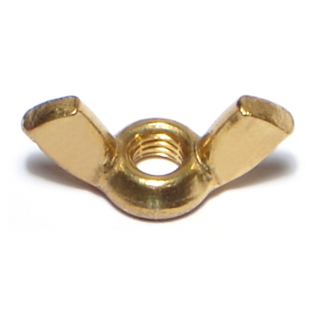 10-32 Wing Nut Brass