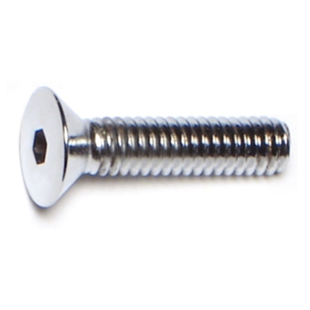 8-32 x 3/4 Flat Socket Chrm