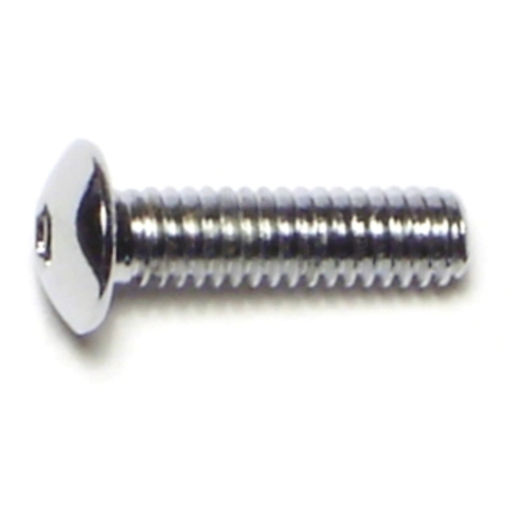 8-32 x 5/8 Button Sckt Chrm