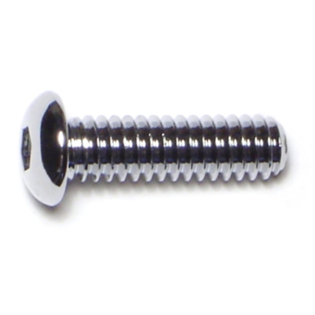 1/4-20 x 7/8 Button Sckt Chrm