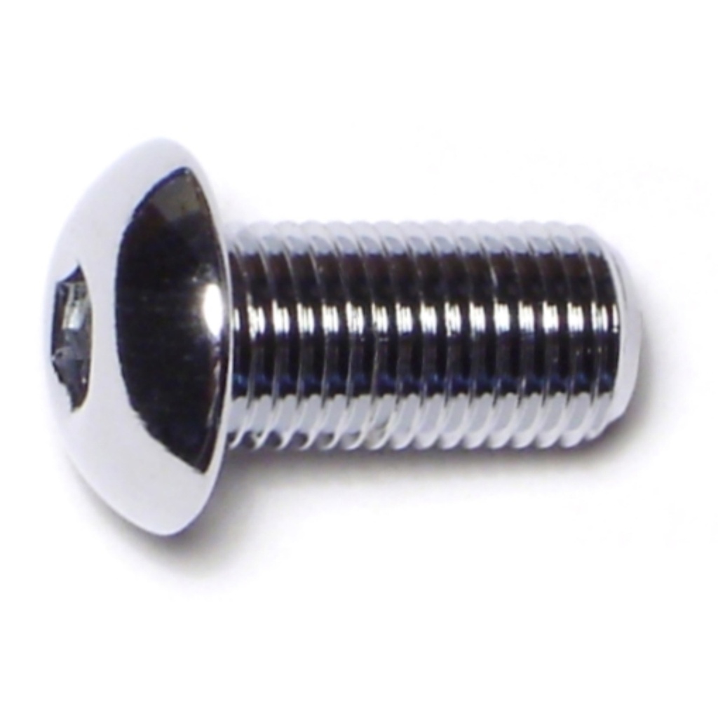3/8-24 x 3/4 Button Sckt Chrm