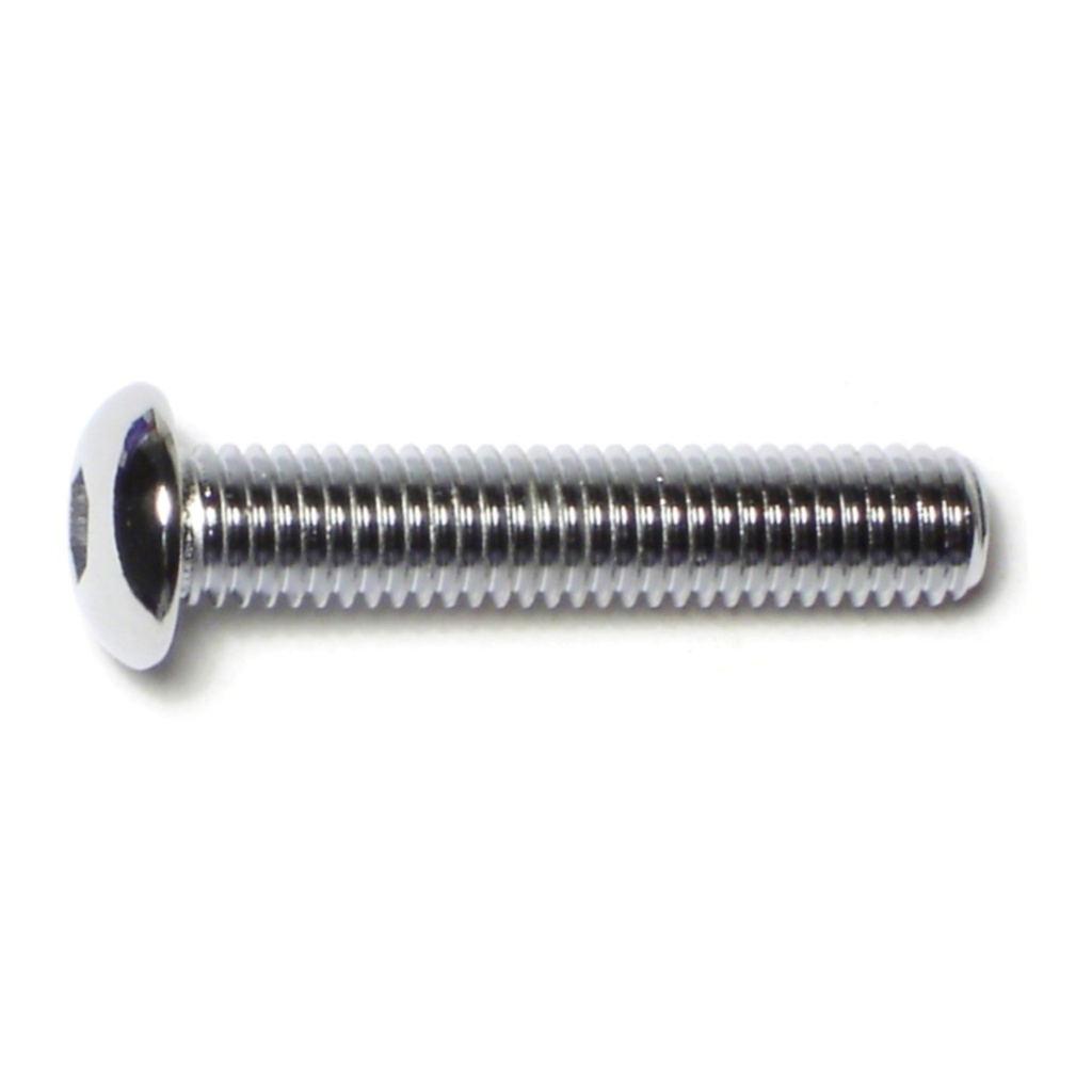 8mm-1.25 x 40m Button Sckt Chrm