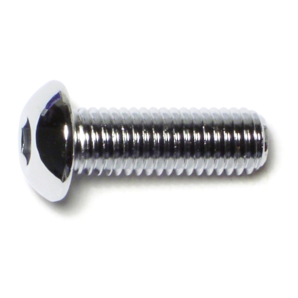 10mm-1.5 x 30m Button Sckt Chrm