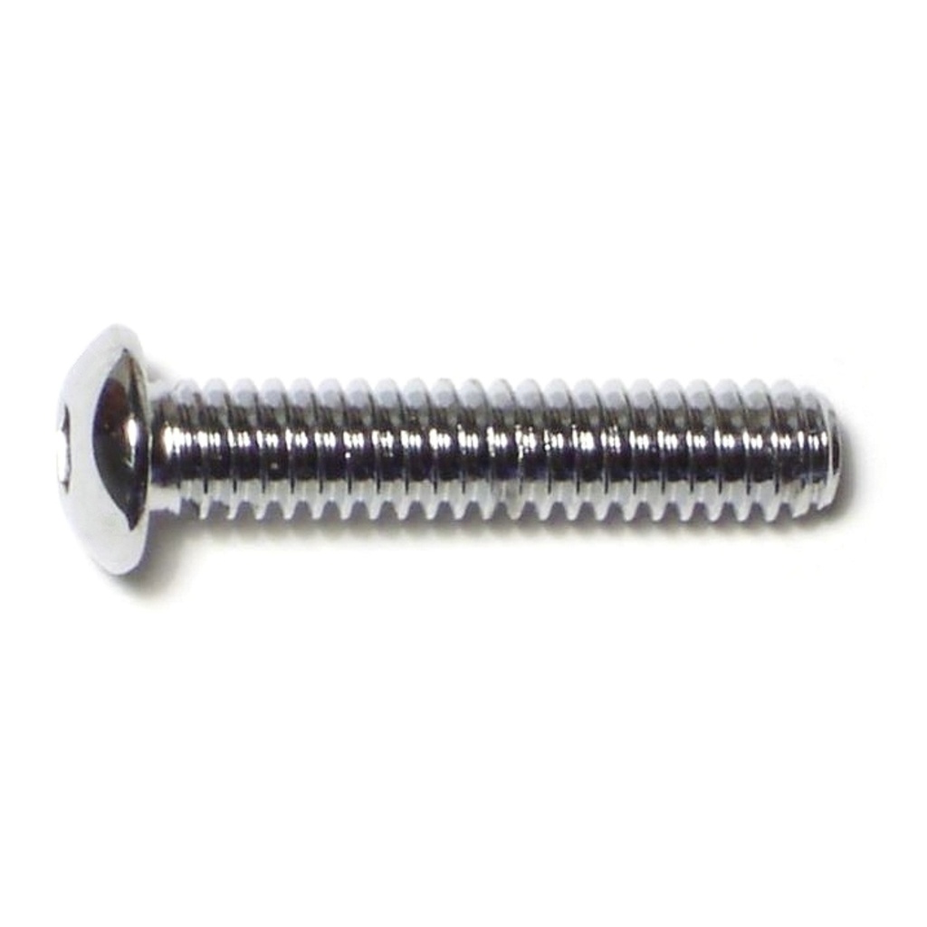 1/4-20 x 1-1/4 Button Sckt Chrm