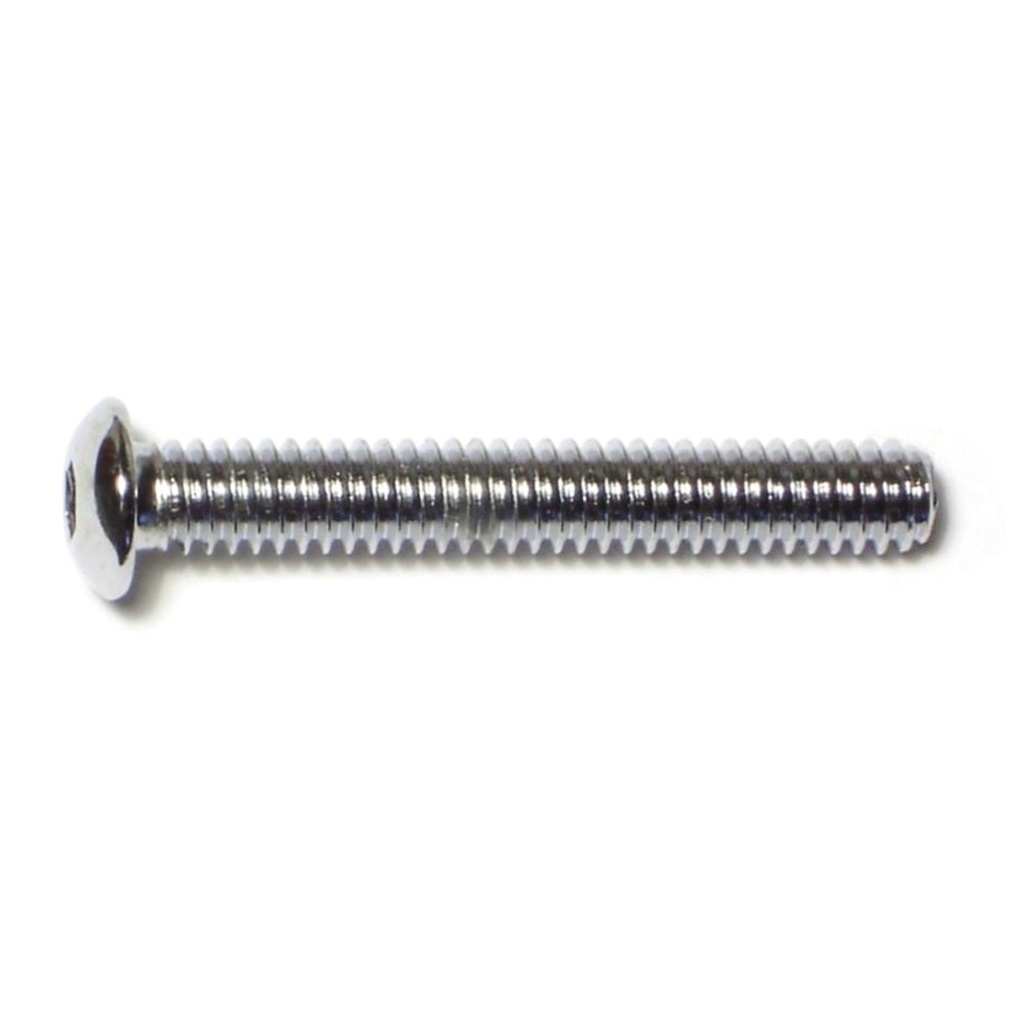 1/4-20 x 1-3/4 Button Sckt Chrm