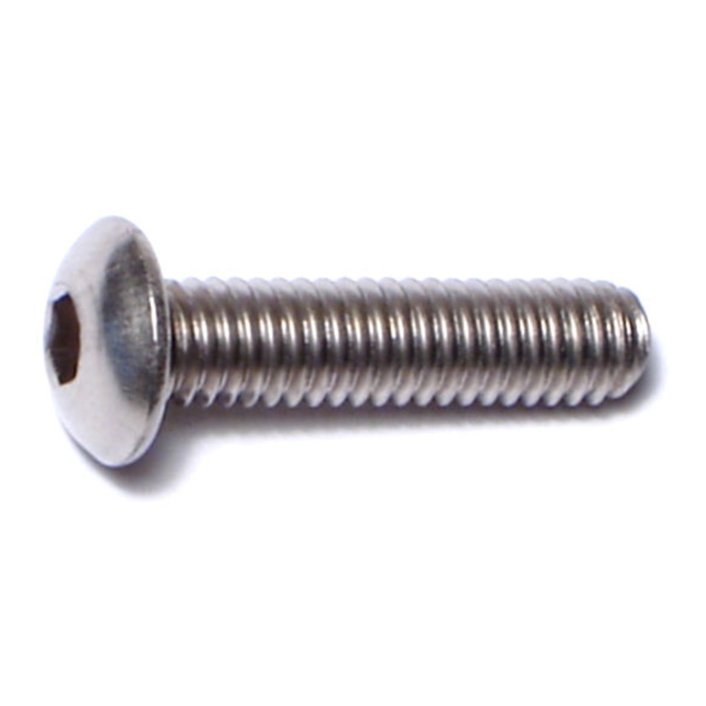 4mm-0.7 x 16mm Button Socket SS