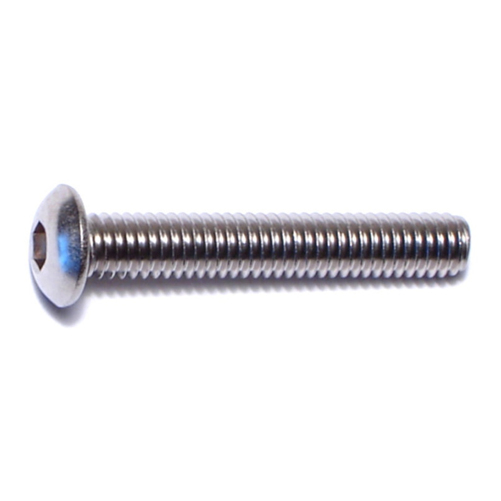 4mm-0.7 x 25mm Button Socket SS
