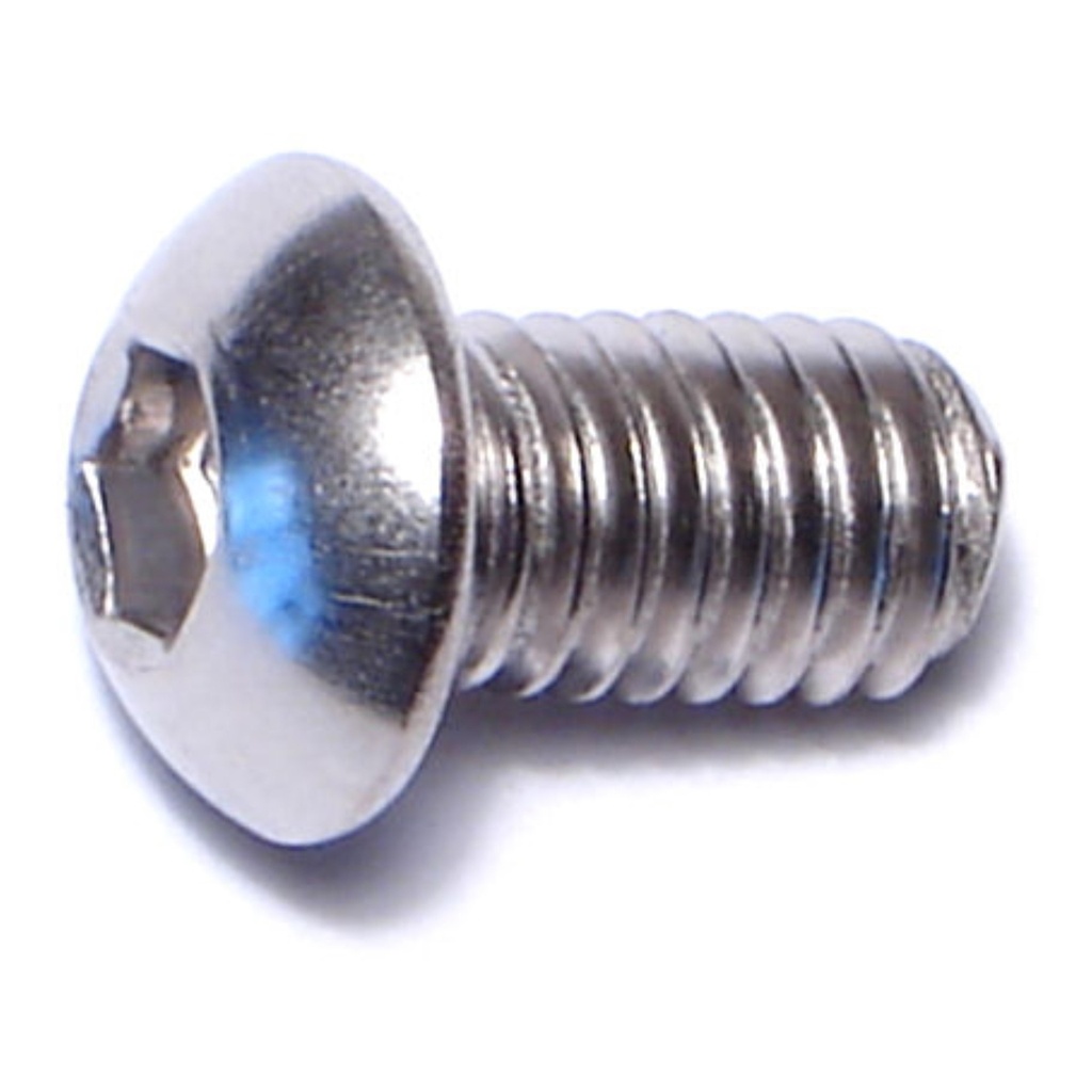 6mm-1.0 x 10mm Button Socket SS